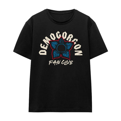 Athletic Heather - Front - Stranger Things Womens-Ladies Fan Club Demogorgon T-Shirt