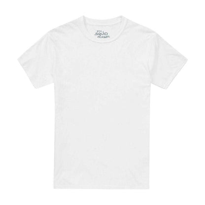 White - Front - Squid Game Unisex Adult Season One Red Light Green Light Games Back Print T-Shirt