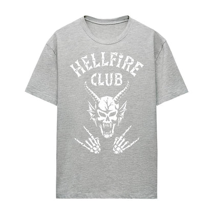 Athletic Heather - Front - Stranger Things Womens-Ladies Hellfire Club Bones T-Shirt