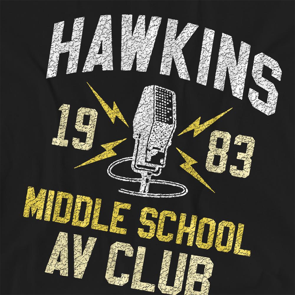 Black - Pack Shot - Stranger Things Womens-Ladies Hawkins Middle School T-Shirt