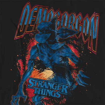 Black - Pack Shot - Stranger Things Womens-Ladies Demogorgon Band T-Shirt