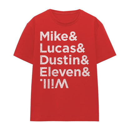 Red - Front - Stranger Things Womens-Ladies Names T-Shirt