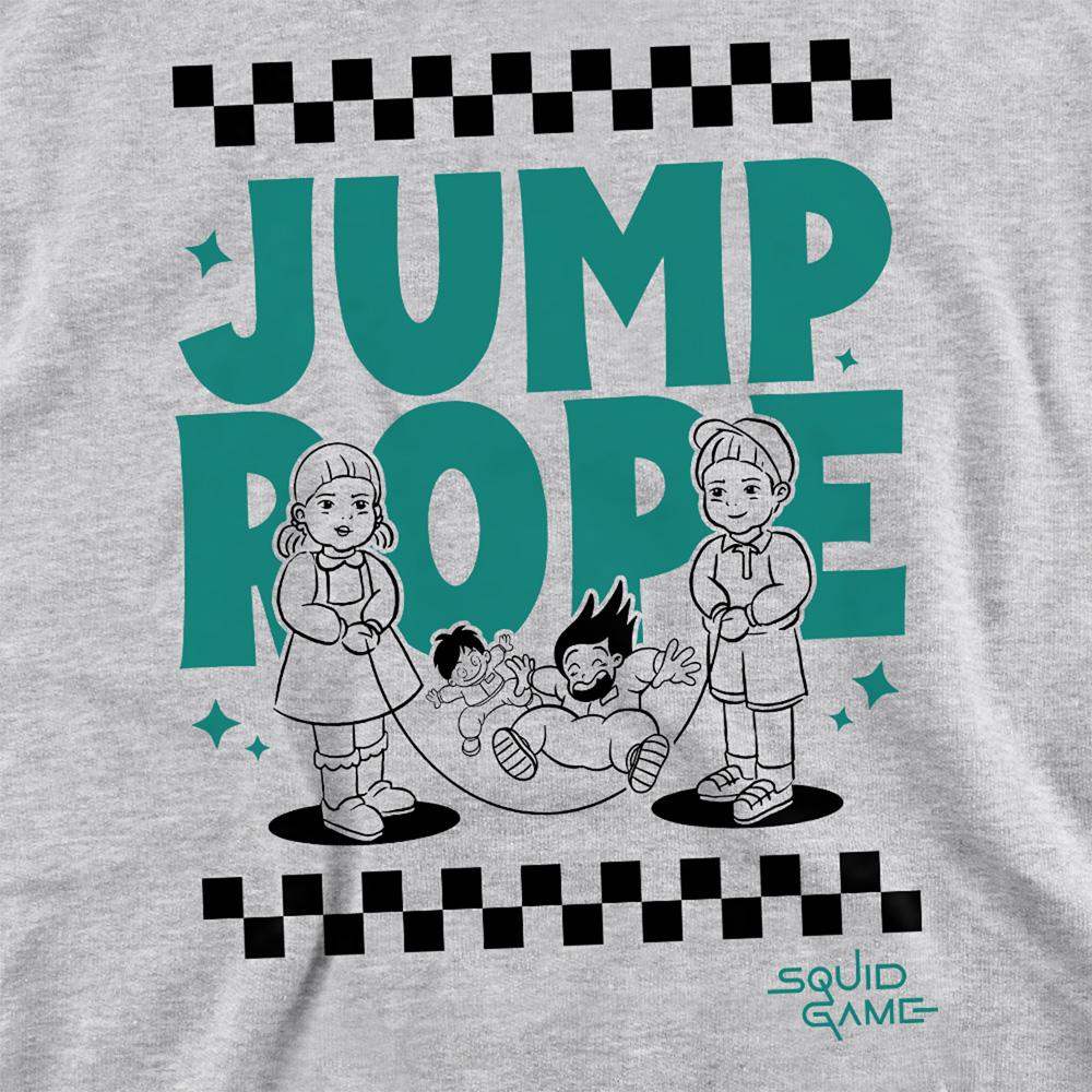 Heather Grey - Side - Squid Game Unisex Adult Season Three Jump Rope T-Shirt