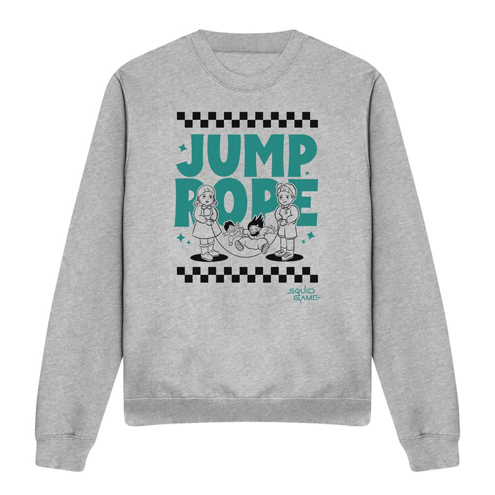 Heather Grey - Front - Squid Game Unisex Adult Season Three Jump Rope T-Shirt