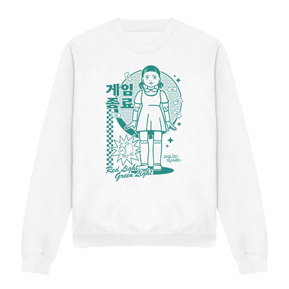 White - Front - Squid Game Unisex Adult Season 3 Red Light Green Light T-Shirt