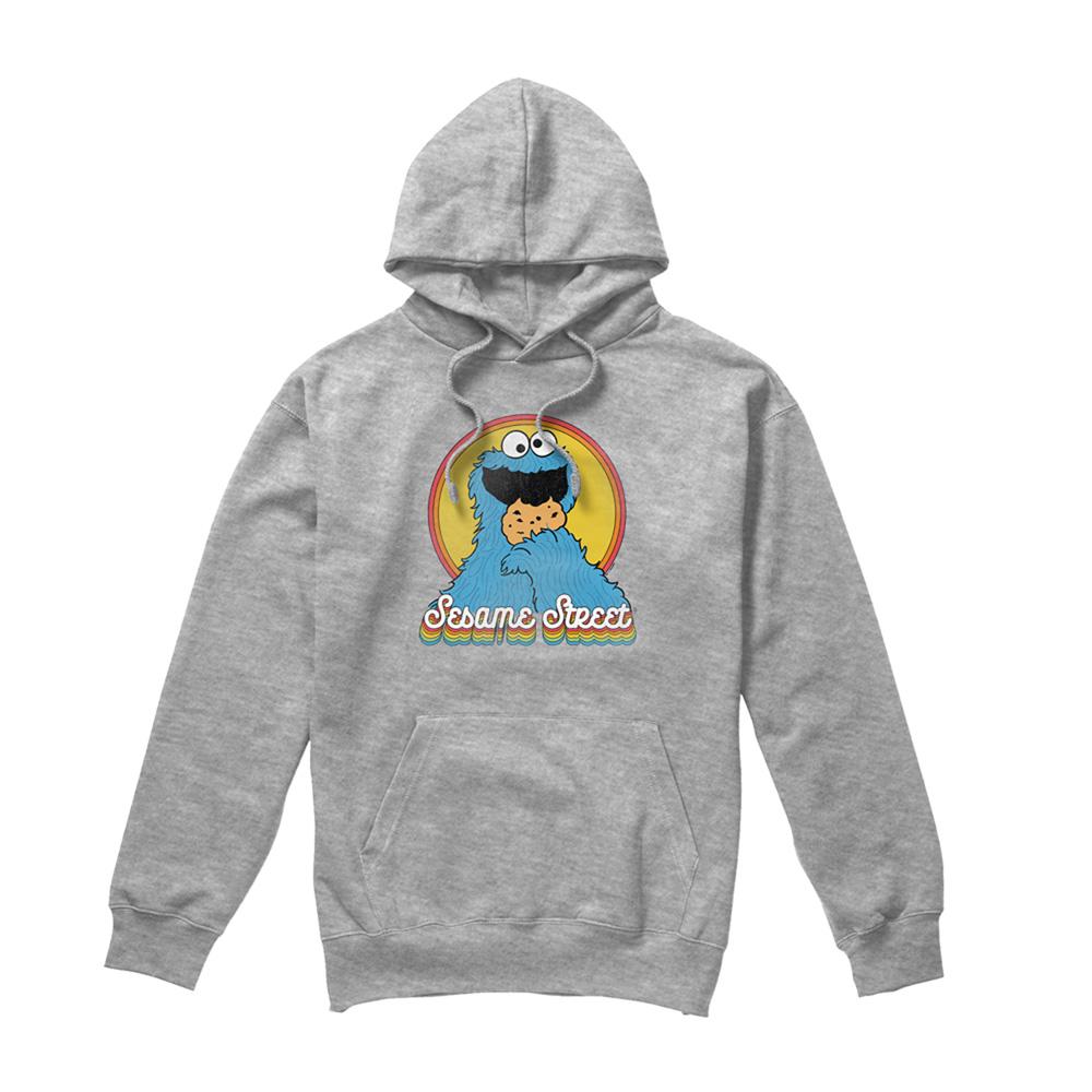 Athletic - Front - Sesame Street Unisex Adult Cookie Monster Layered Heather Hoodie