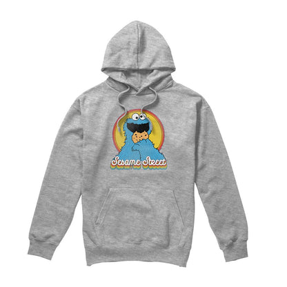 Athletic - Front - Sesame Street Unisex Adult Cookie Monster Layered Heather Hoodie