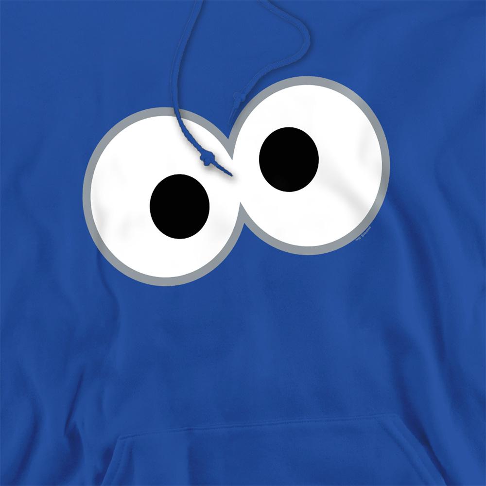 Royal Blue - Side - Sesame Street Unisex Adult Eyes Hoodie