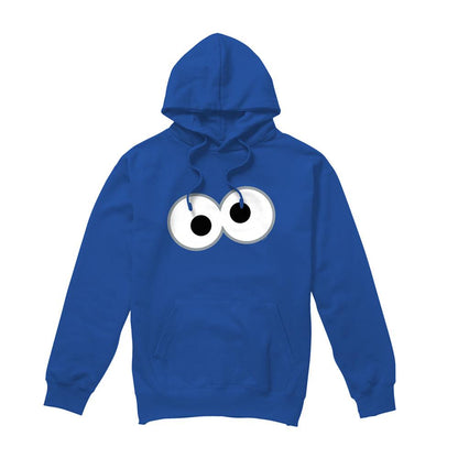 Royal Blue - Front - Sesame Street Unisex Adult Eyes Hoodie
