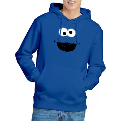 Royal Blue - Lifestyle - Sesame Street Unisex Adult Cookie Monster Sketch Hoodie