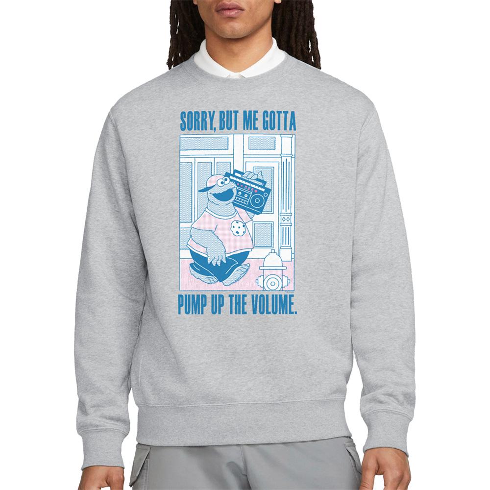 Athletic - Lifestyle - Sesame Street Unisex Adult Cookie Monster Heather Sweatshirt
