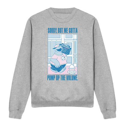 Athletic - Front - Sesame Street Unisex Adult Cookie Monster Heather Sweatshirt
