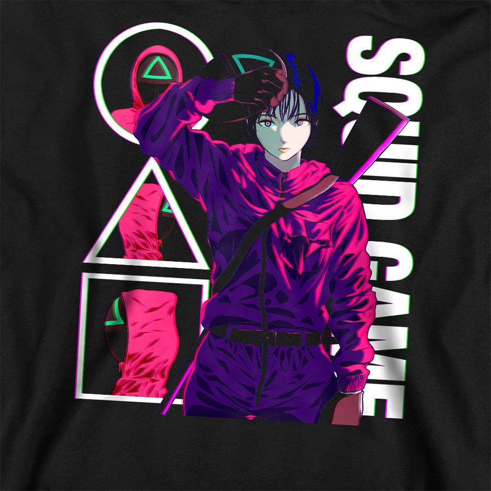 Black - Side - Squid Game Unisex Adult Season Three Anime Guards Sweatshirt