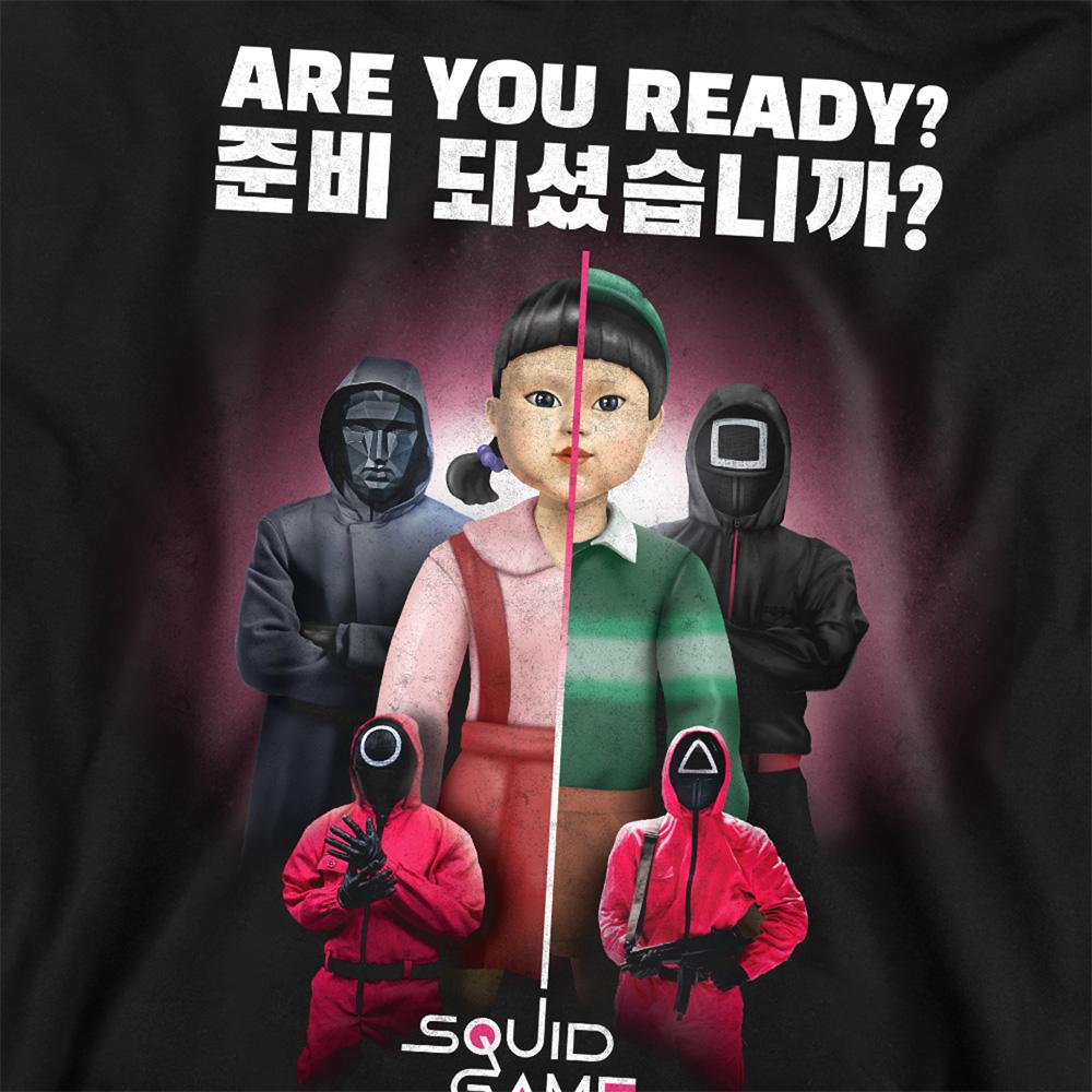 Black - Side - Squid Game Unisex Adult Season Three Korean Are You Ready? Sweatshirt