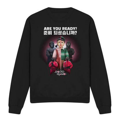 Black - Front - Squid Game Unisex Adult Season Three Korean Are You Ready? Sweatshirt
