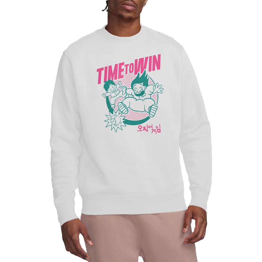White - Lifestyle - Squid Game Unisex Adult Season Three Time To Win Sweatshirt