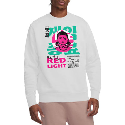 White - Lifestyle - Squid Game Unisex Adult Season Three Young Hee Red Light Sweatshirt