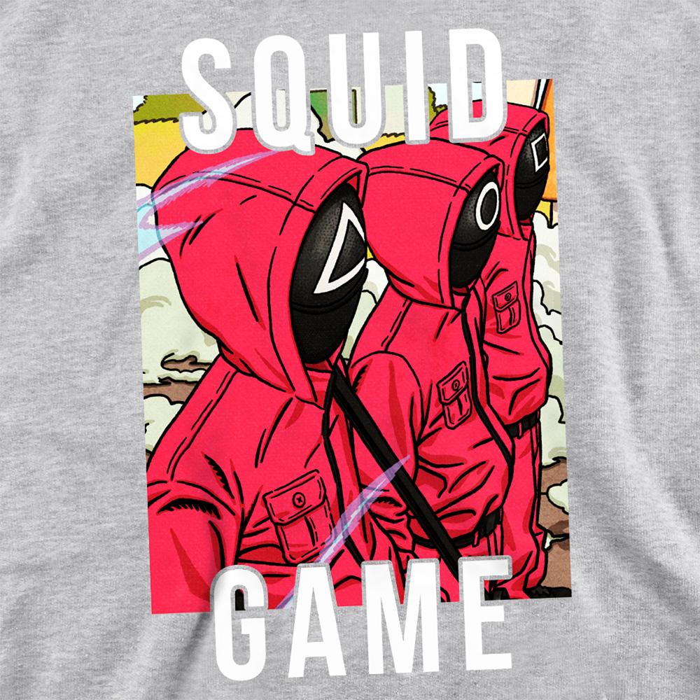 Heather Grey - Side - Squid Game Unisex Adult Season Three Guards Sweatshirt