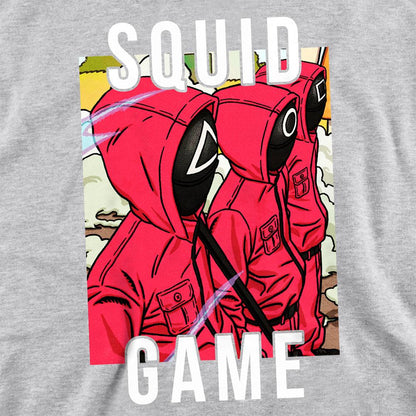 Heather Grey - Side - Squid Game Unisex Adult Season Three Guards Sweatshirt