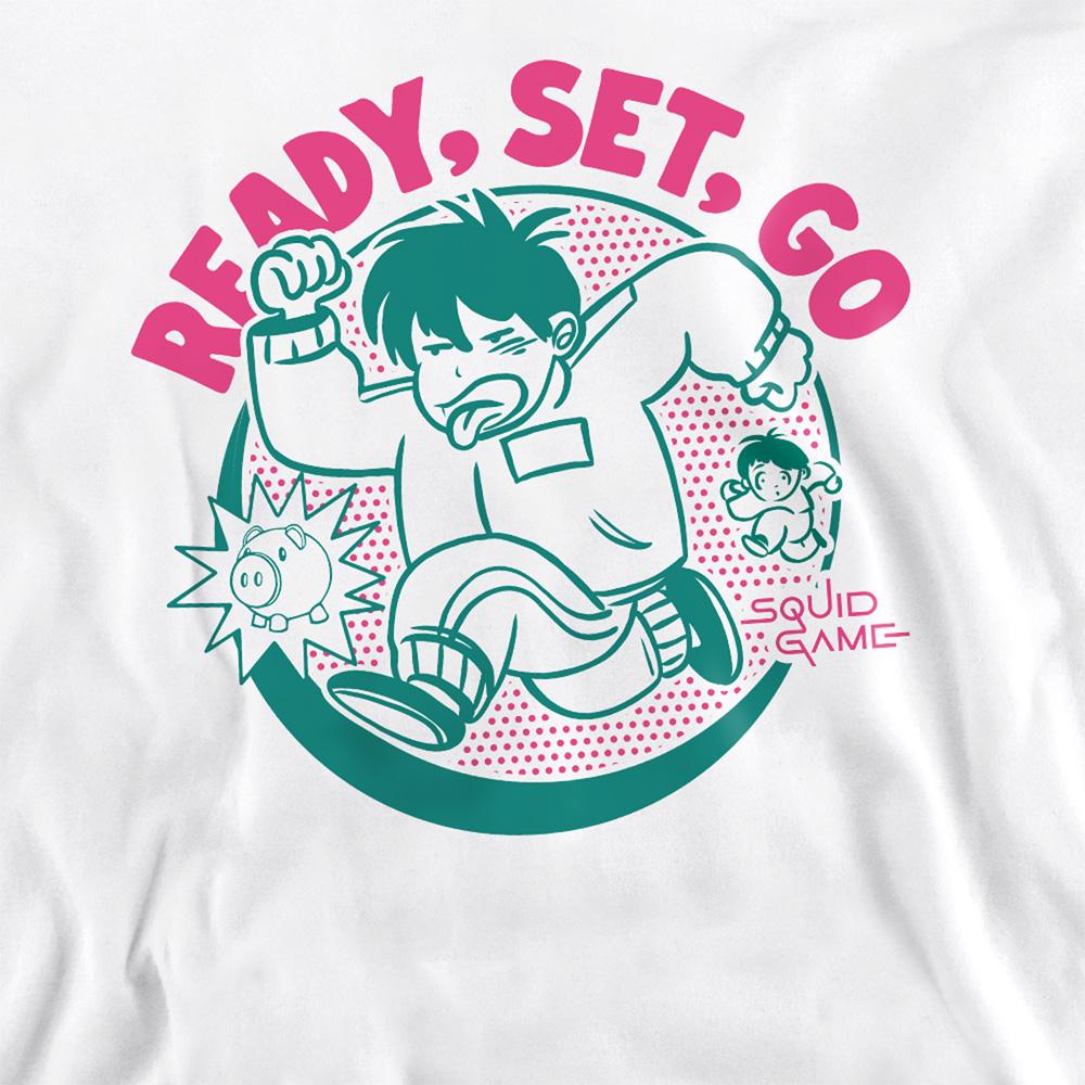 White - Lifestyle - Squid Game Unisex Adult Season Three Ready Set Go Sweatshirt