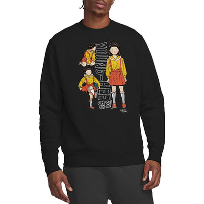 Black - Lifestyle - Squid Game Unisex Adult Season Three Young Hee Vintage Sweatshirt