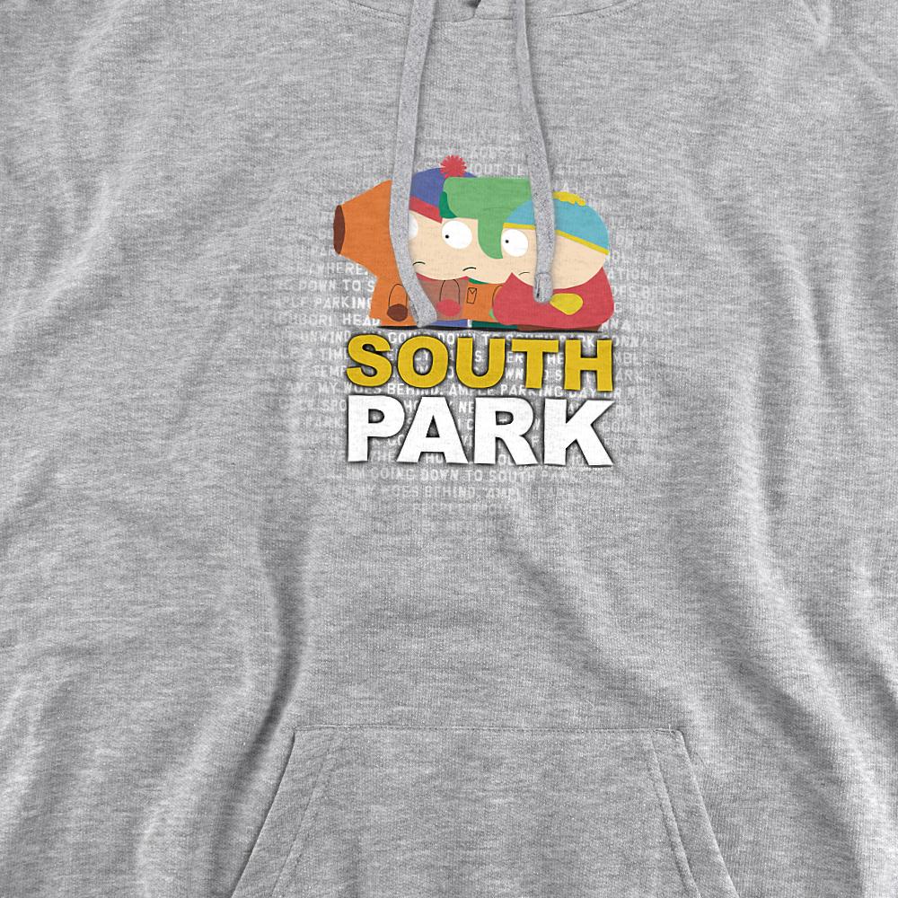 Athletic Heather - Back - South Park Unisex Adult Song Lyrics Hoodie