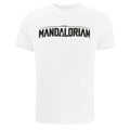 White - Front - Star Wars: The Mandalorian Mens Logo T-Shirt
