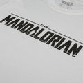 White - Side - Star Wars: The Mandalorian Mens Logo T-Shirt