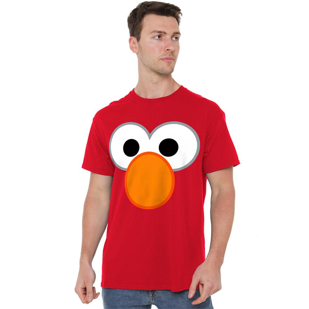 Red - Lifestyle - Sesame Street Unisex Adult Elmo Eyes T-Shirt