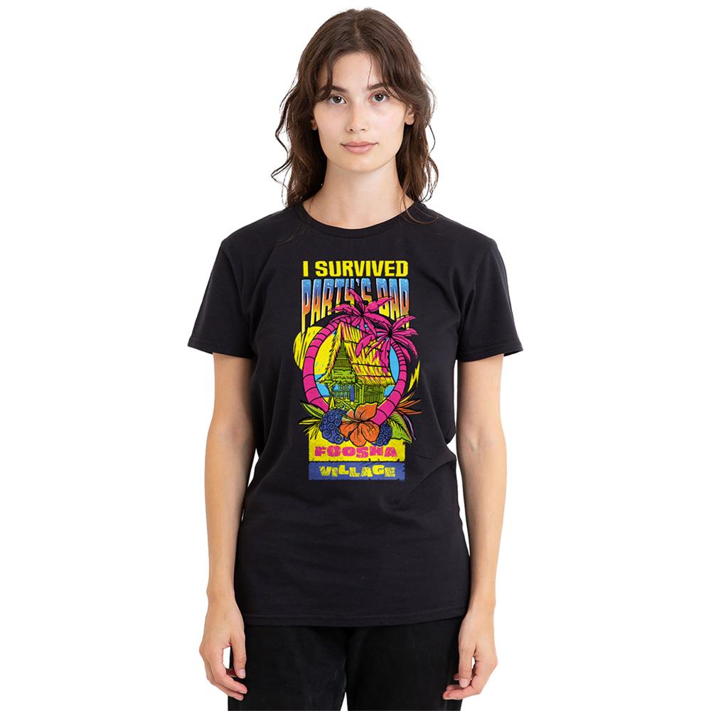 Black - Lifestyle - One Piece Womens-Ladies I Survived Party´s Bar T-Shirt