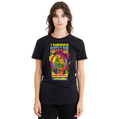 Black - Lifestyle - One Piece Womens-Ladies I Survived Party´s Bar T-Shirt