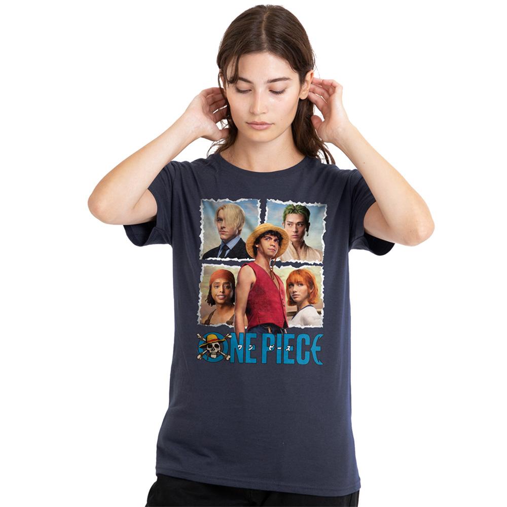 Deep Navy - Lifestyle - One Piece Womens-Ladies Straw Hat T-Shirt