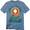 Carolina Blue - Front - South Park Unisex Adult You Assholes Never Remember! T-Shirt