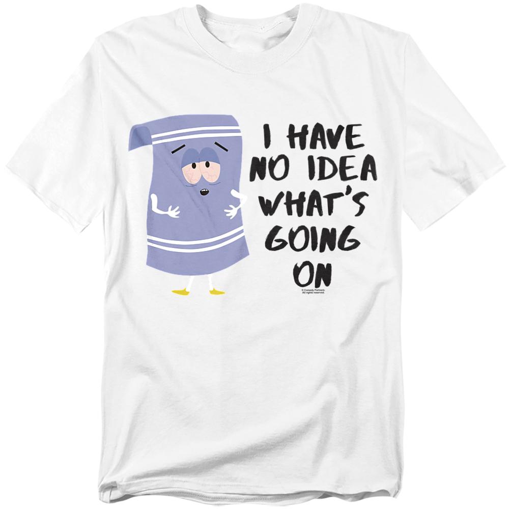 White - Front - South Park Unisex Adult No Idea T-Shirt