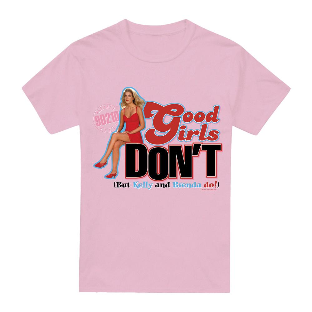 Pink - Front - 90210 Unisex Adult Good Girls Don´t T-Shirt