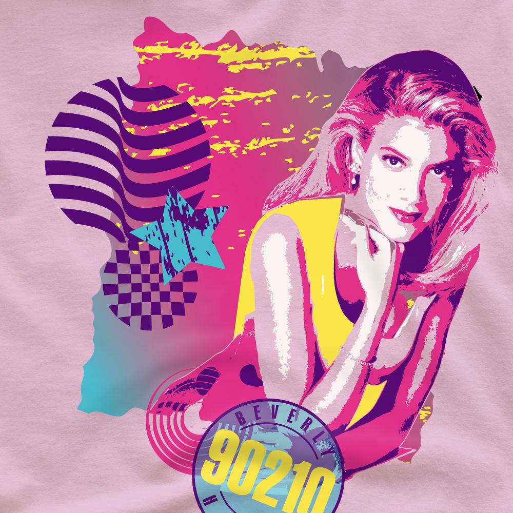 Pink - Side - 90210 Unisex Adult Donna T-Shirt