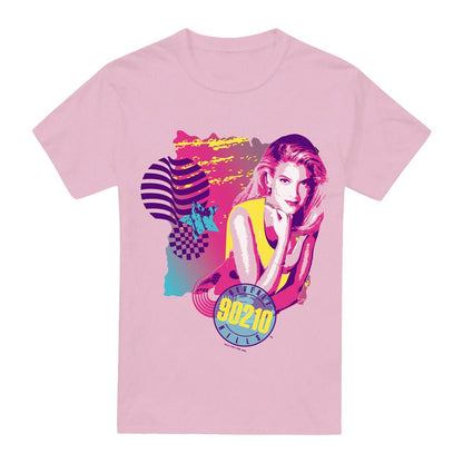 Pink - Front - 90210 Unisex Adult Donna T-Shirt