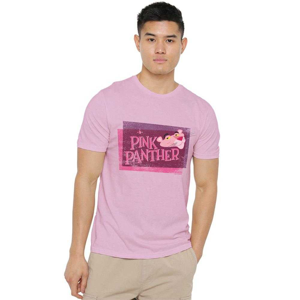 Pink - Lifestyle - Pink Panther Unisex Adult Distressed T-Shirt