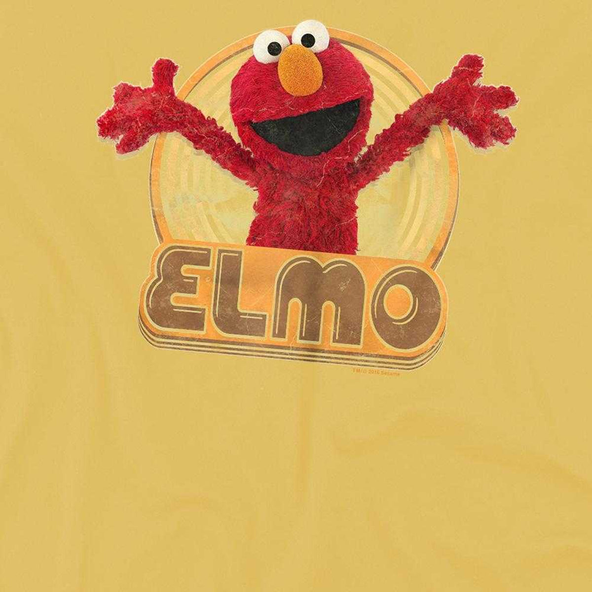 Banana Yellow - Pack Shot - Sesame Street Unisex Adult Iron On Elmo T-Shirt