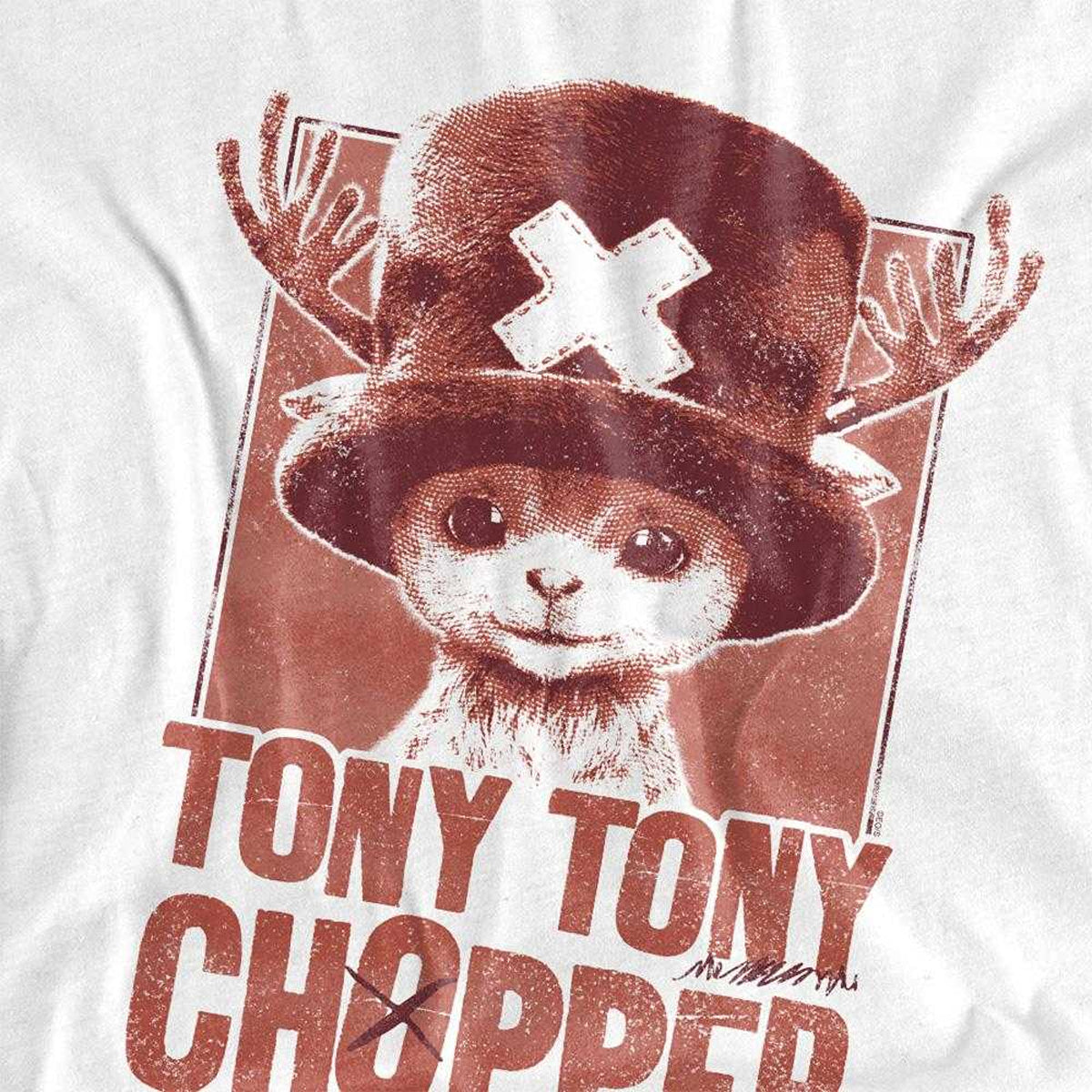 White - Pack Shot - One Piece Unisex Adult Tony Tony Chopper Tonal T-Shirt