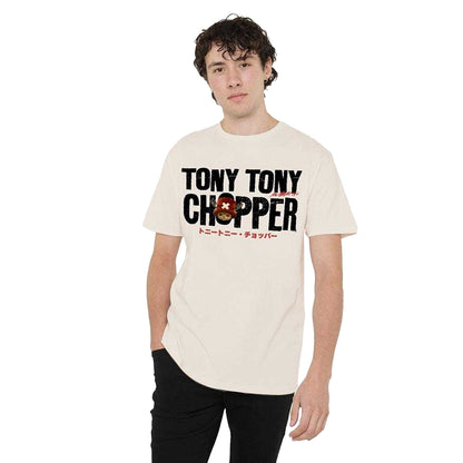 Natural - Side - One Piece Live Action Unisex Adult Tony Tony Chopper Wordmark T-Shirt