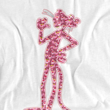 White - Pack Shot - Pink Panther Unisex Adult Heads T-Shirt