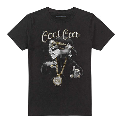 Black - Front - Pink Panther Unisex Adult Cool Cat T-Shirt