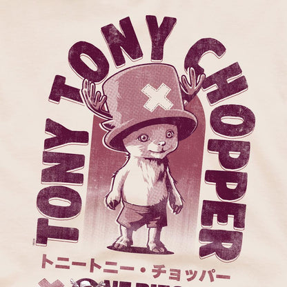 Natural - Side - One Piece Unisex Adult Tony Tony Chopper Tonal T-Shirt