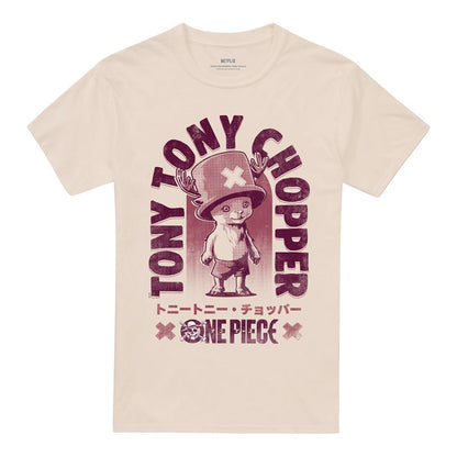 Natural - Front - One Piece Unisex Adult Tony Tony Chopper Tonal T-Shirt