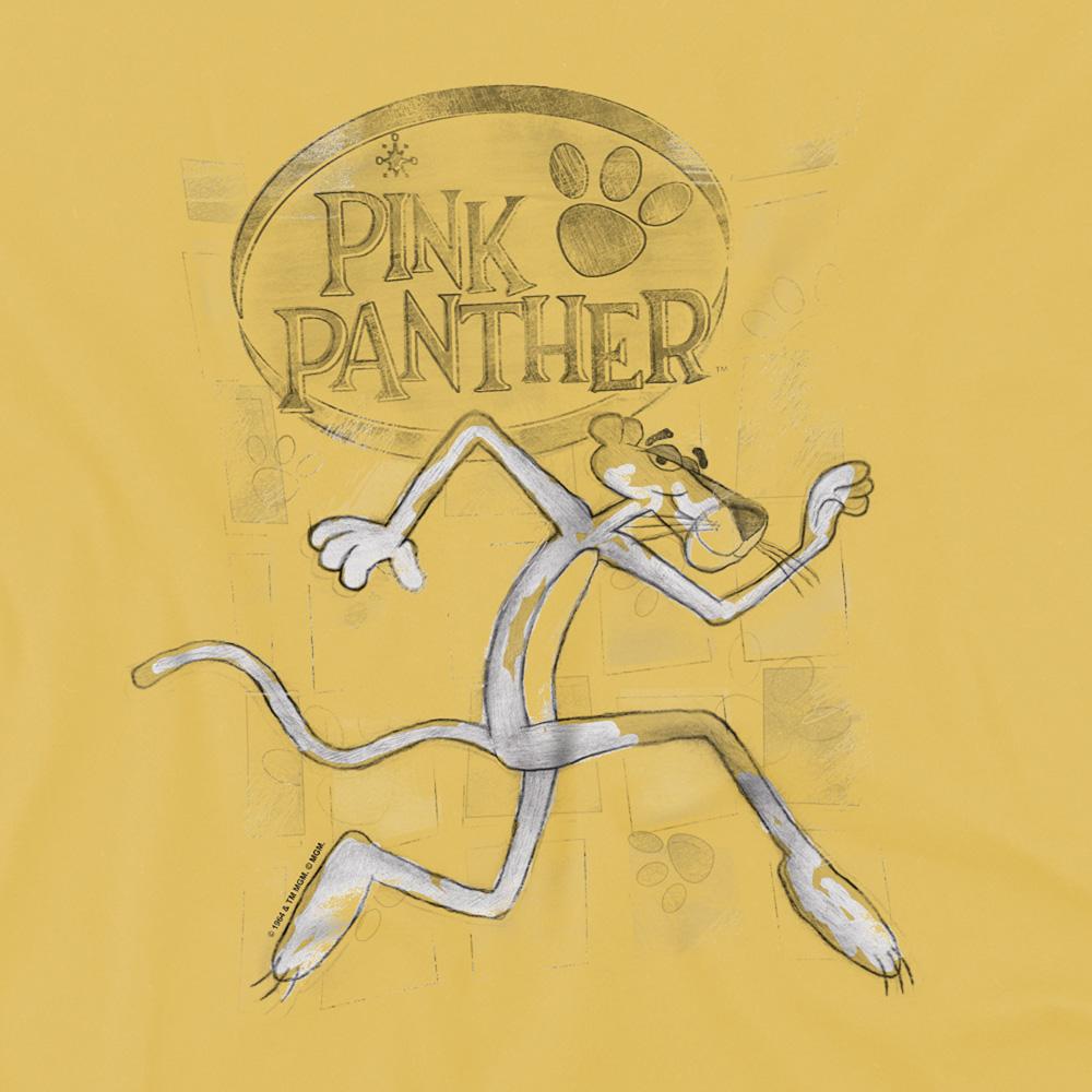 Banana Yellow - Side - Pink Panther Unisex Adult Catch Me T-Shirt
