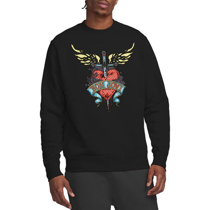 Black - Lifestyle - Bon Jovi Unisex Adult Daggered Sweatshirt