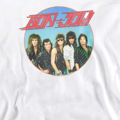 White - Side - Bon Jovi Unisex Adult Sphere Sweatshirt