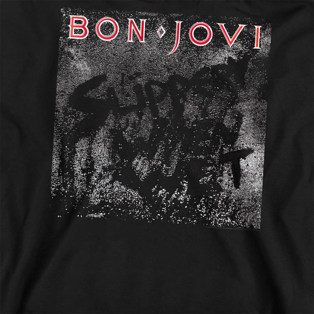 Black - Side - Bon Jovi Unisex Adult Slippery When Wet Sweatshirt