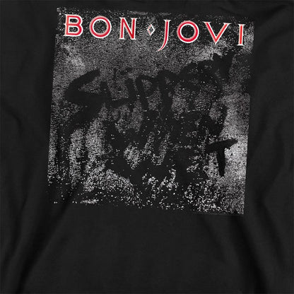 Black - Side - Bon Jovi Unisex Adult Slippery When Wet Sweatshirt